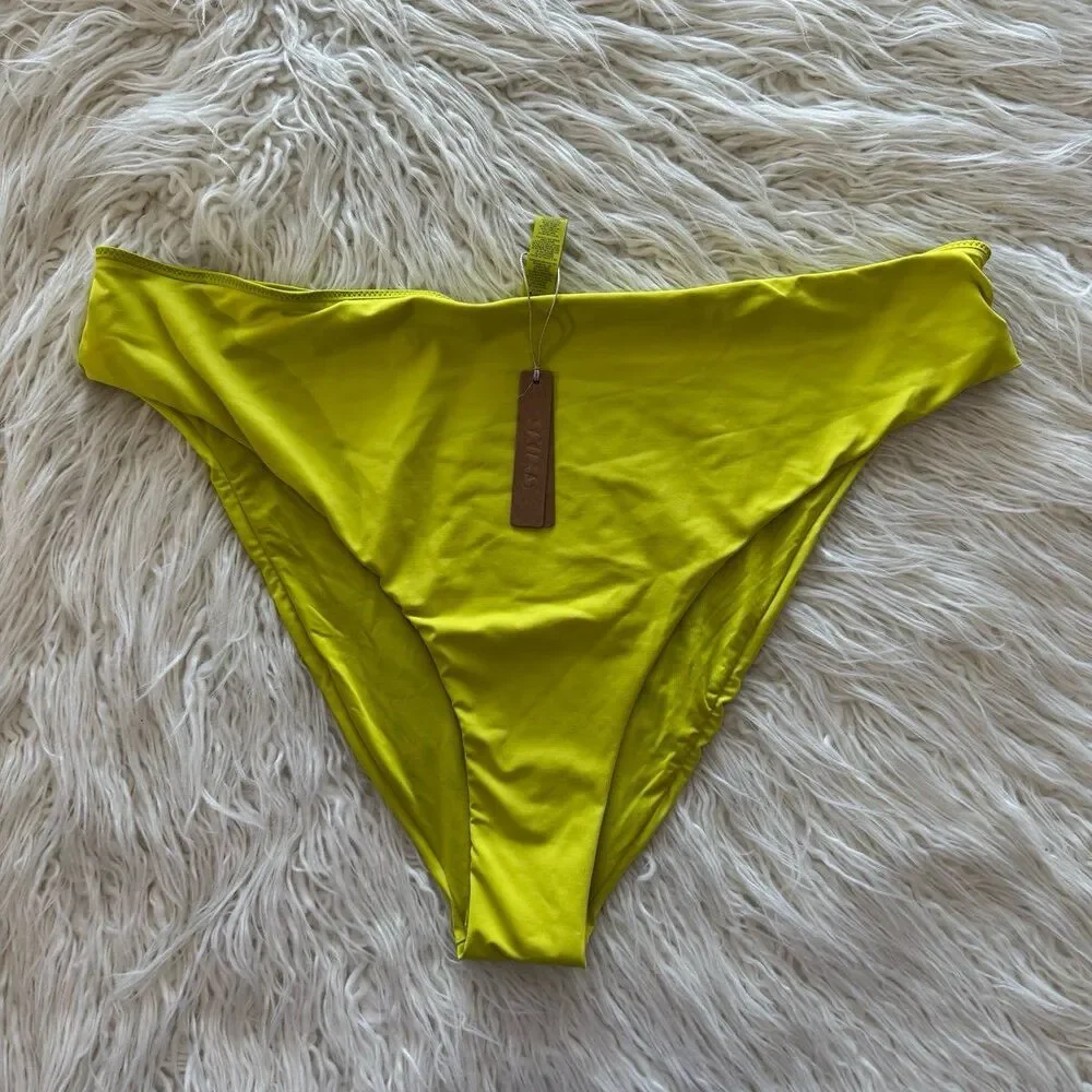 Skims Signature Swim Mid Waist Bottom Citrus Size 4X